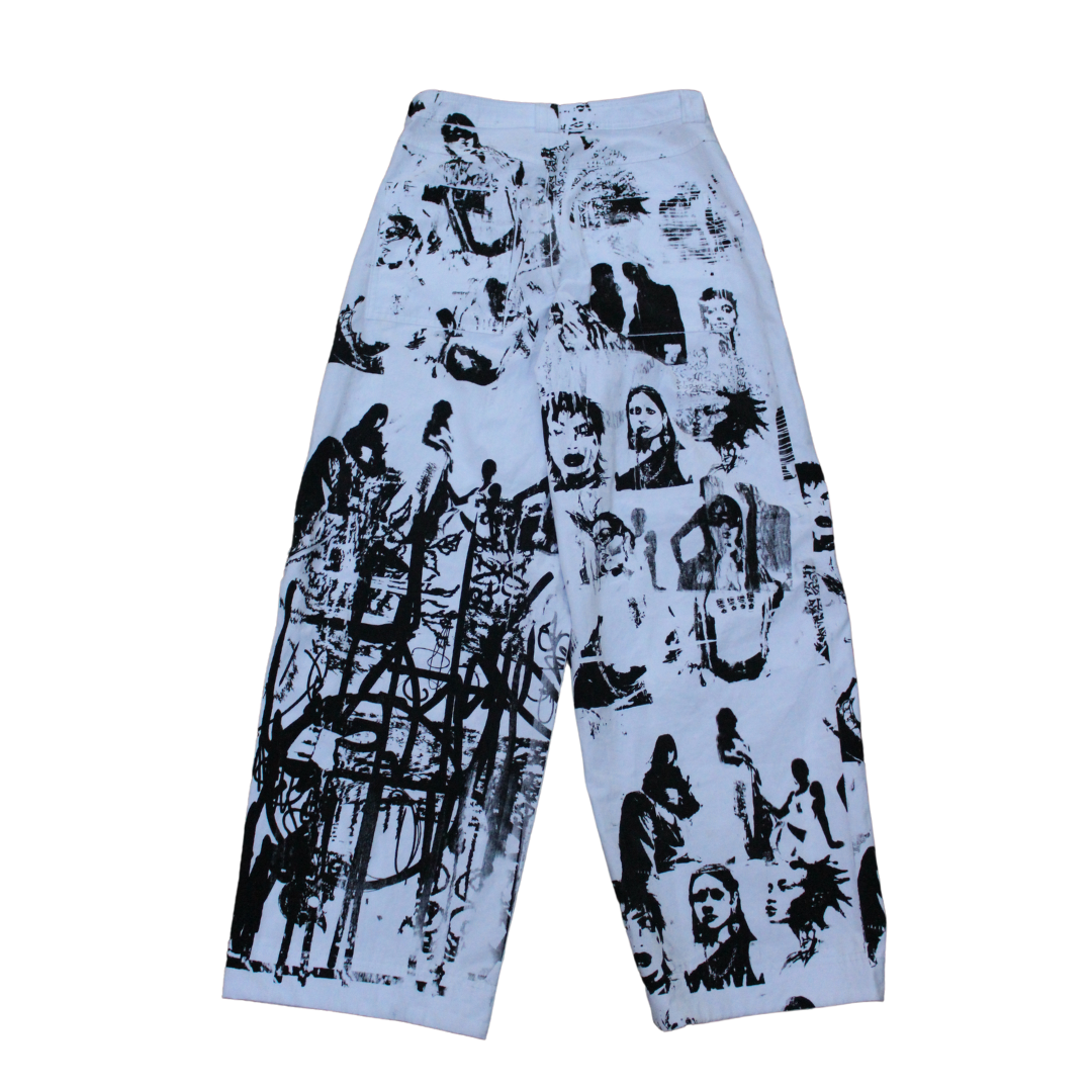 Screen Printed Wide Leg pants
