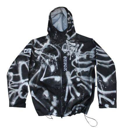 Ski jacket Graffiti spray