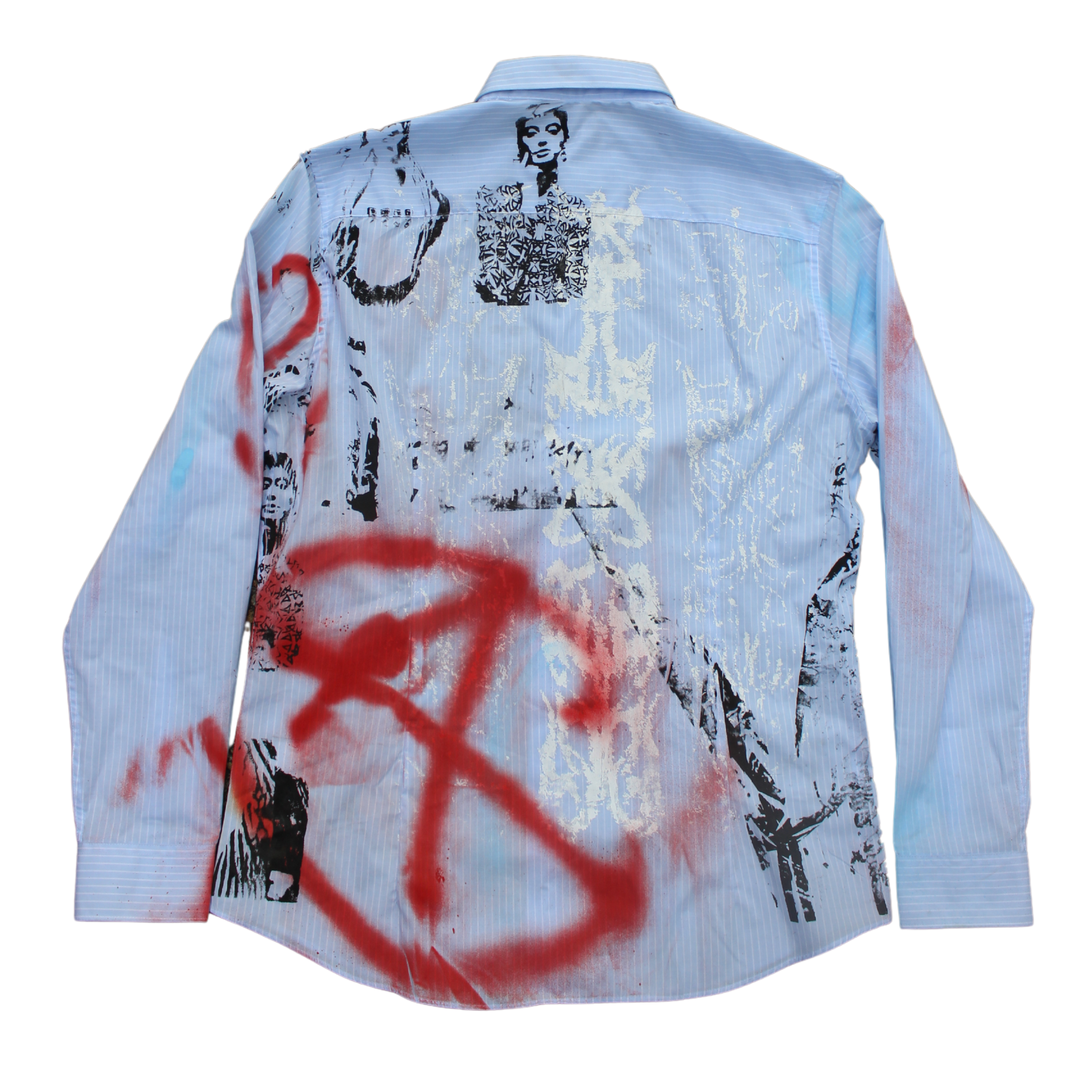 Screen Print + Graff Collard Shirt