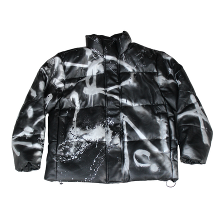PLEATHER PUFFER [ 1 ]