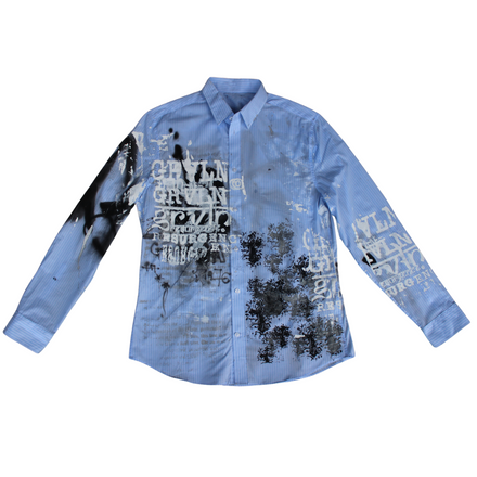 Screen Printed + Graff Collard Shirt
