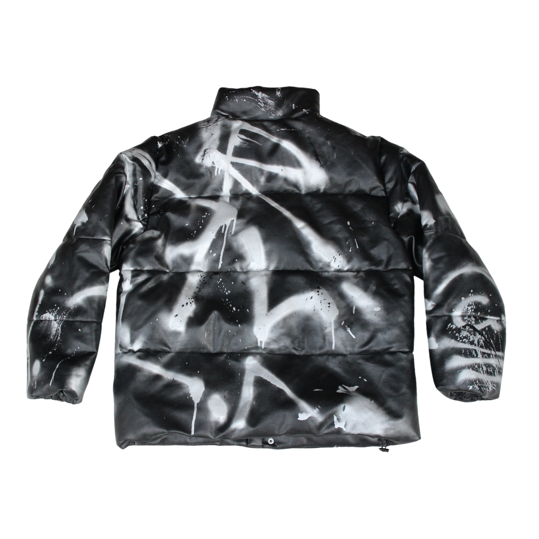PLEATHER PUFFER [ 1 ]